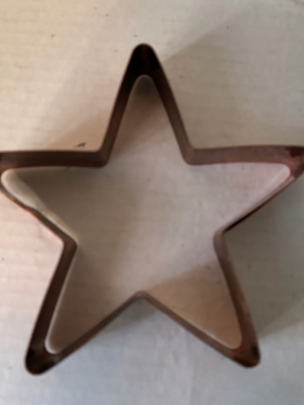 STAR COPPER COOKIE CUTTER large, 5 Inch Heavy Duty rolled edge